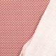 Tissu coton cretonne éventails - Rouge cramoisi