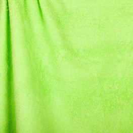 Tissu éponge uni Okeo-Tex - Vert citron vert