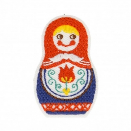 Ecusson scandy poupée russe - Multicolore