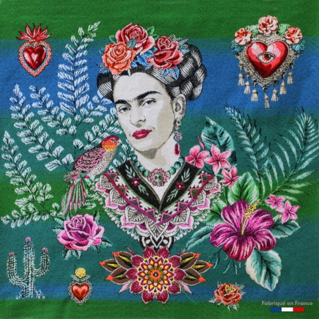 Carré Jacquard Frida - Vert