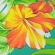 Tissu Viscose Hibiscus - Vert