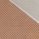 Tissu coton cretonne écailles dorées - Orange Brique