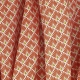 Tissu coton cretonne écailles dorées - Orange Brique