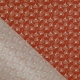 Tissu Coton Enduit Feuille Ginkgo - Paprika