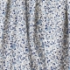 Tissu Coton Cretonne Fleuri Leonie - Bleu & Gris