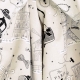 Tissu Coton Enduit Moi Paris - Taupe, Blanc & Argent