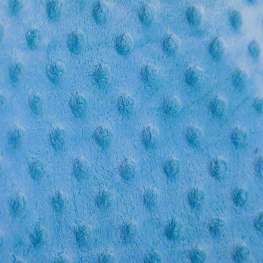 Tissu minky à pois - Bleu pervenche