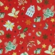 Tissu Coton Cretonne Noël Féerique - Rouge