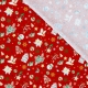 Tissu Coton Cretonne Noël Féerique - Rouge