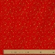 Tissu Popeline Étoiles en fête 100% Coton Bio GOTS - Rouge