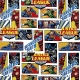 Tissu Popeline Justice League DC COMICS - Blanc