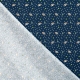 Tissu Coton Cretonne Soucoupe Volante - Bleu Marine