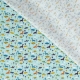 Tissu Coton Cretonne Petits Dinosaures - Bleu lagon