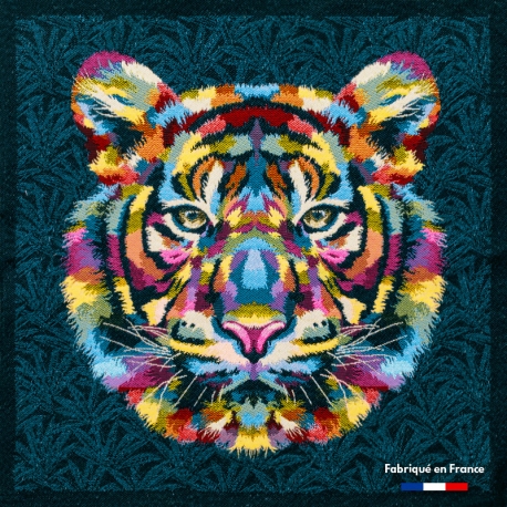 Carré Jacquard Tigre - Multicolore