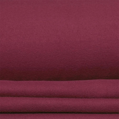 Tissu polaire uni - Rouge cabernet