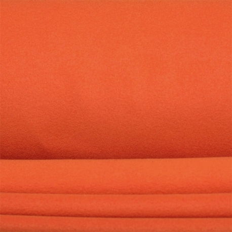 Tissu polaire uni - Orange rouille