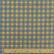 Tissu Coton Cretonne Motif Wax - Jaune & Bleu
