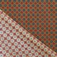 Tissu Coton Cretonne Motif Wax - Rouge & Jaune