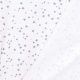 Tissu lange 100% coton étoile - Gris & rose poudré
