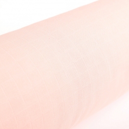 Tissu lange 100% coton - Rose poudré