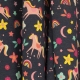 Tissu Jersey Licornes Arc en ciel - Gris chiné & Multicolore