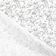 Tissu Coton à Colorier Lapin & Souris - Blanc & Noir