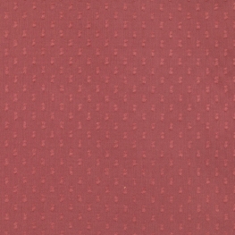 Tissu Coton Plumetis double Uni - Rouge terracotta