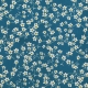 Tissu Coton Cretonne Amandier - Bleu