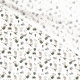 Tissu Popeline Bio Leopard Rockeur - Blanc
