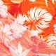 Tissu Viscose Hibiscus - Orange