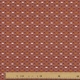Tissu Popeline Coton Roue de Paon - Rouge brique