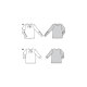 Patron Blouse façon tee-shirt avec fente et petits plis - Burda 6062