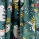 Tissu Coton Enduit Happy Jungle - Vert