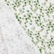 Tissu coton double Gaze Eucalyptus - Blanc