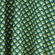 Tissu coton cretonne vague - Vert