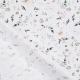 Tissu Popeline Fleurs Champêtres - Blanc