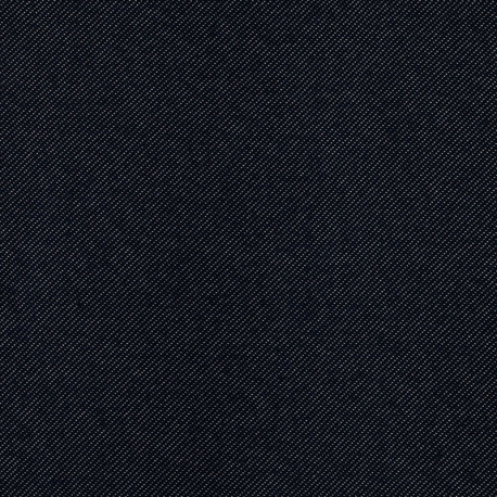 Tissu jean coton stretch uni - Bleu