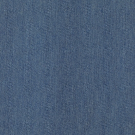 Tissu jean denim coton stretch uni - Bleu bluestone