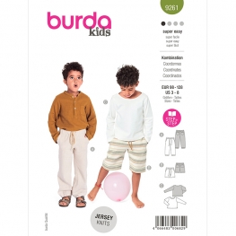 Tee- shirt, Pantalon, short Enfant, Burda 9261