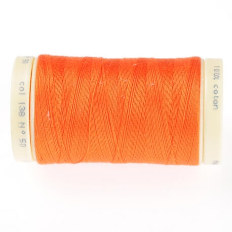 Fil coton 445m - Orange carrot