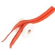 Fermeture à glissière fine - Orange rouille